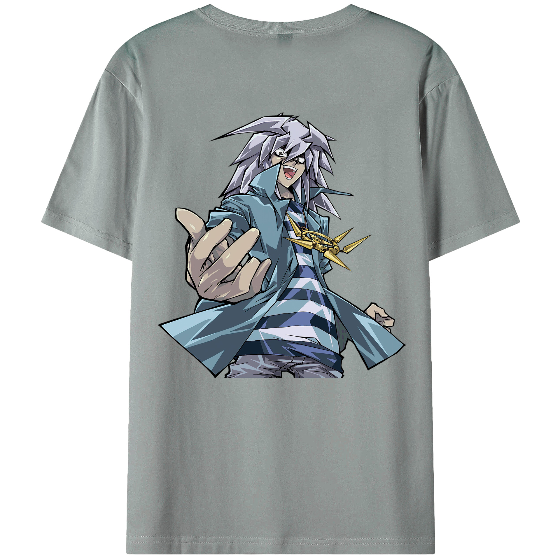（画像用） 遊☆戯☆王 Yu-Gi-Oh! 綿100％ メンズ半袖Tシャツ（バックプリント） 通気性